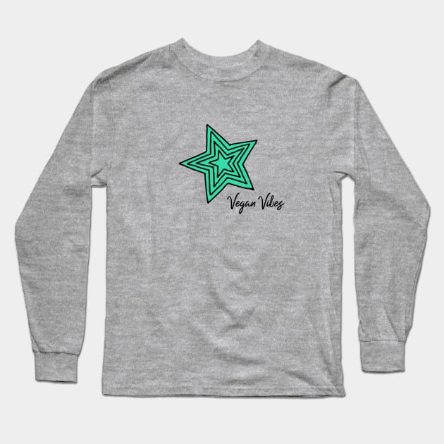 Vegan Vibes Long Sleeve T-Shirt by nyah14